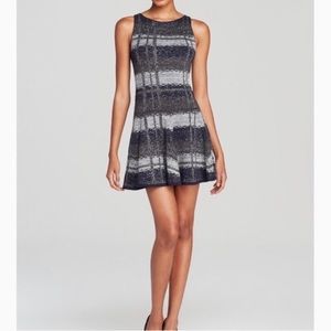 Alice + Olivia Zoey Plaid Dress in Grey